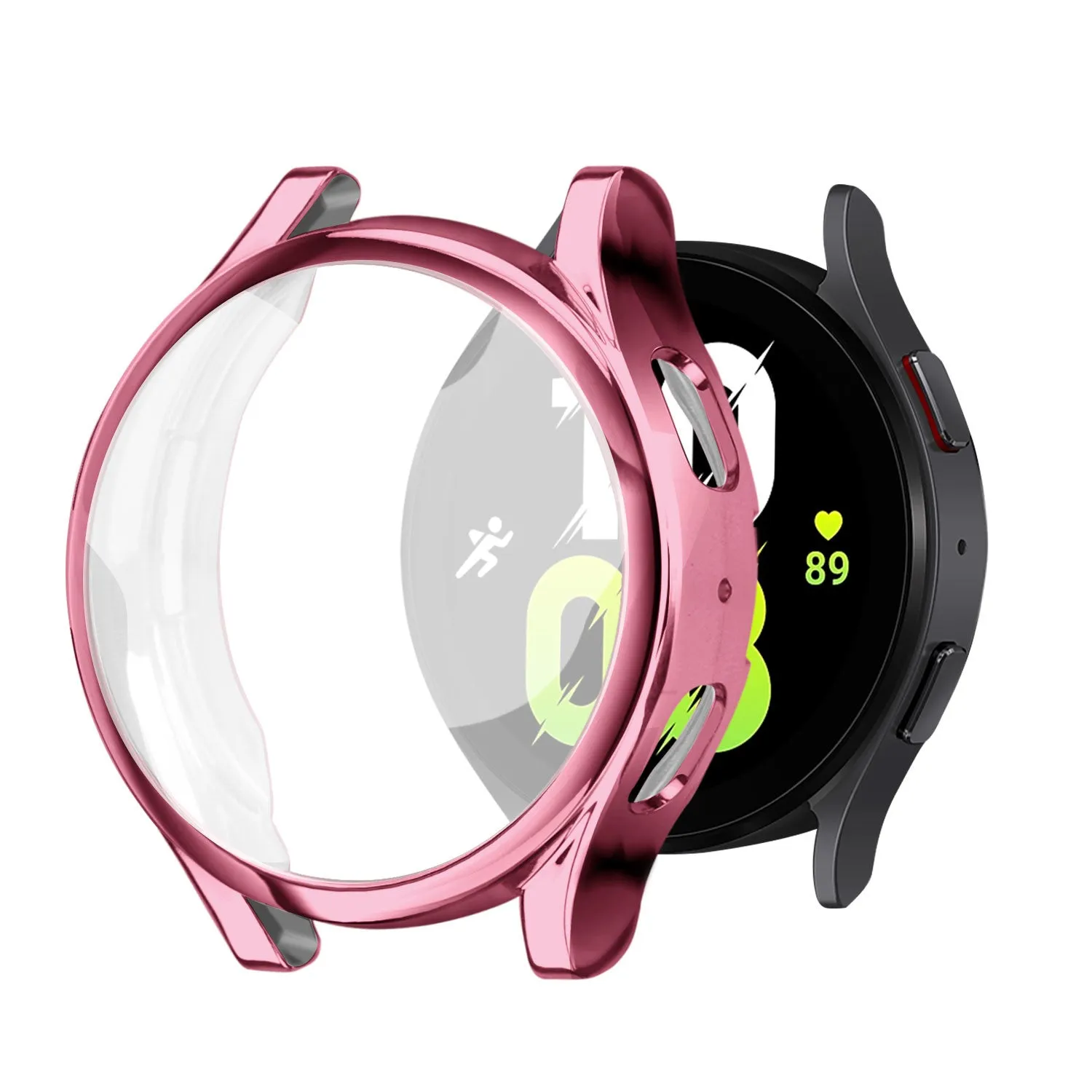 Samsung Galaxy Watch 5 44mm TPU Case (ros?? Red) Screen Armor