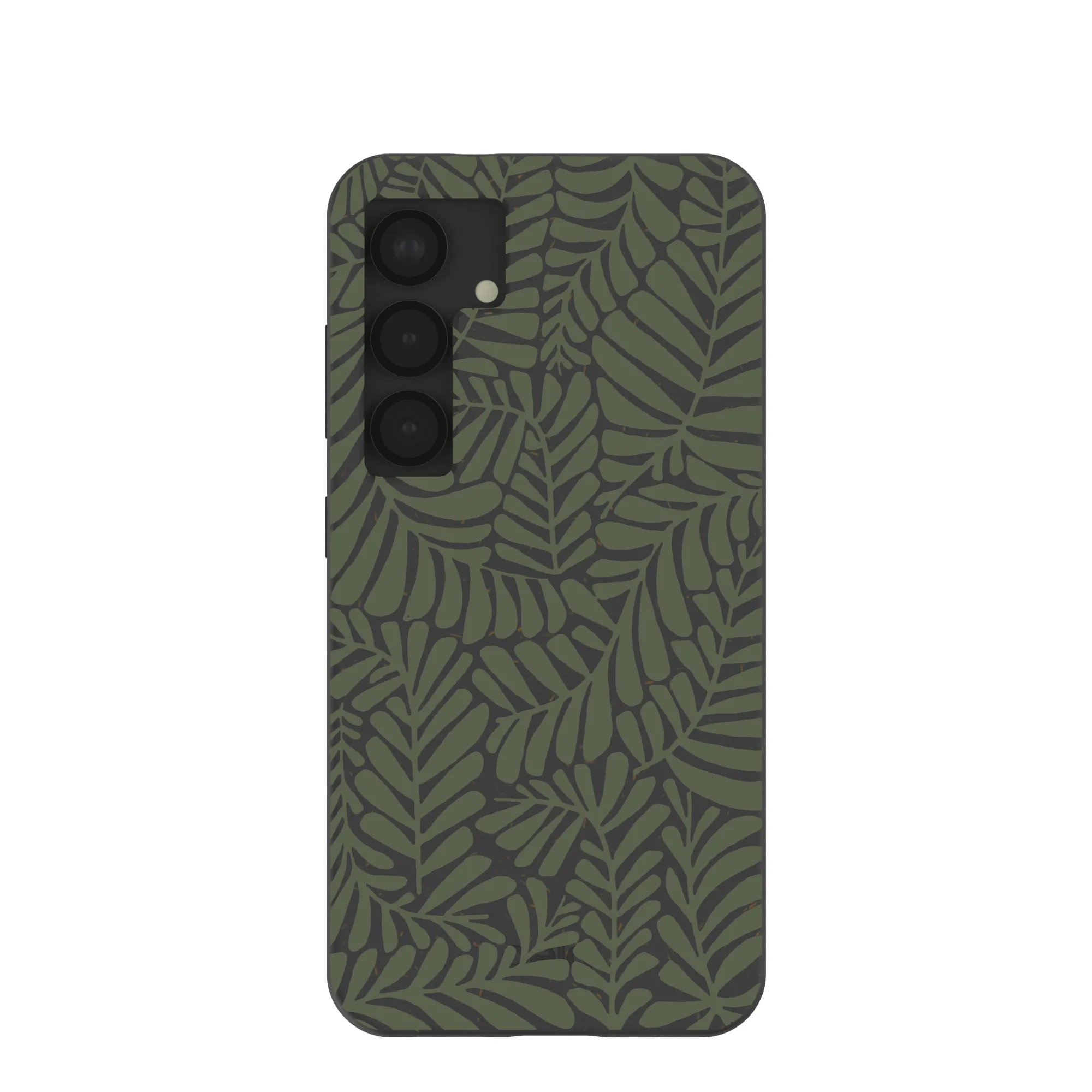 Black Fern Dreams Samsung Galaxy S25 Case Rugged Pattern Design