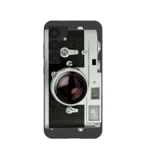 Black Vintage Camera Samsung Galaxy S25 Case Transparent Shell Protective Lining