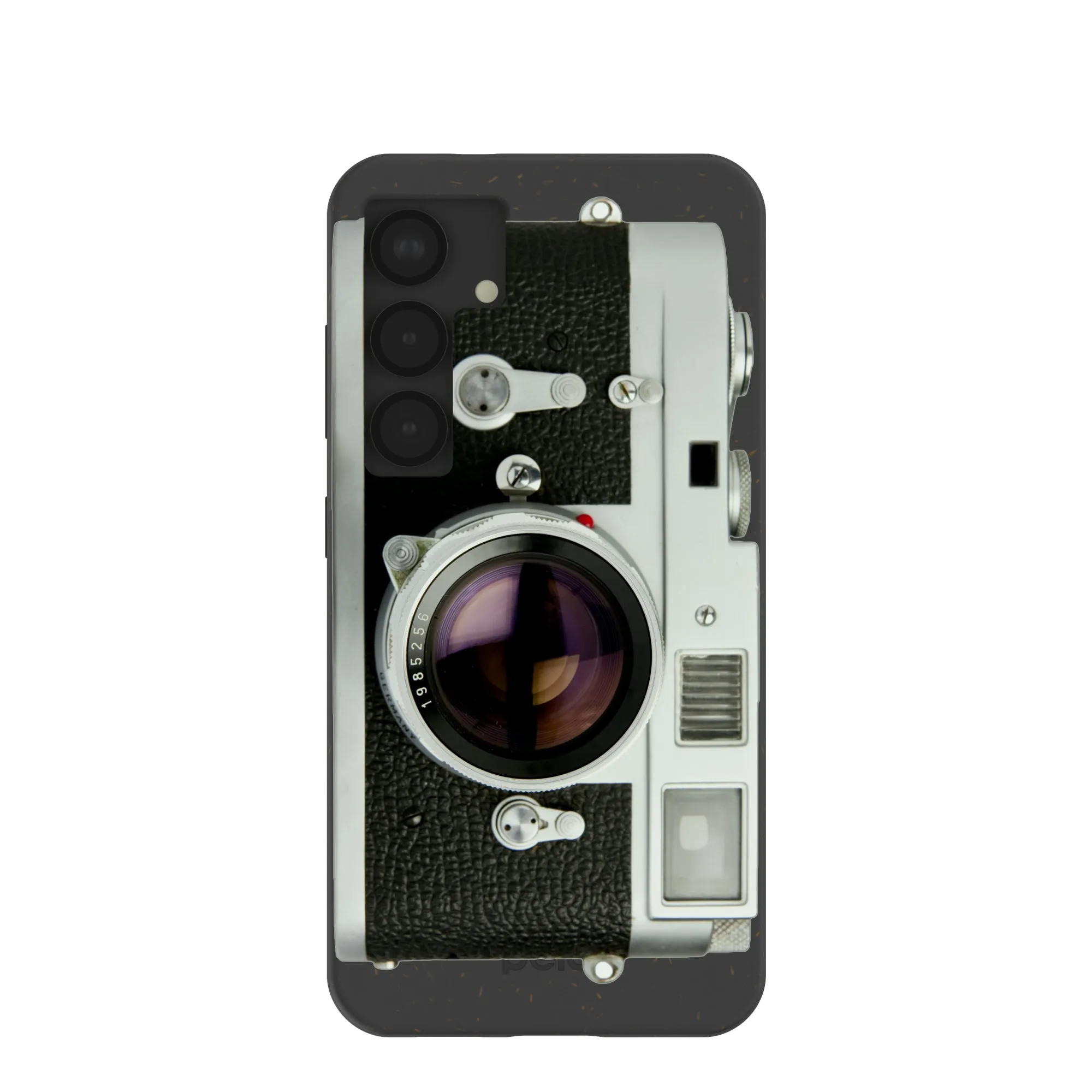 Black Vintage Camera Samsung Galaxy S25 Case Transparent Shell Protective Lining