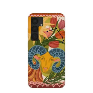 Seashell Aries Ram Samsung Galaxy S25 Case Professional Look Drop Defense