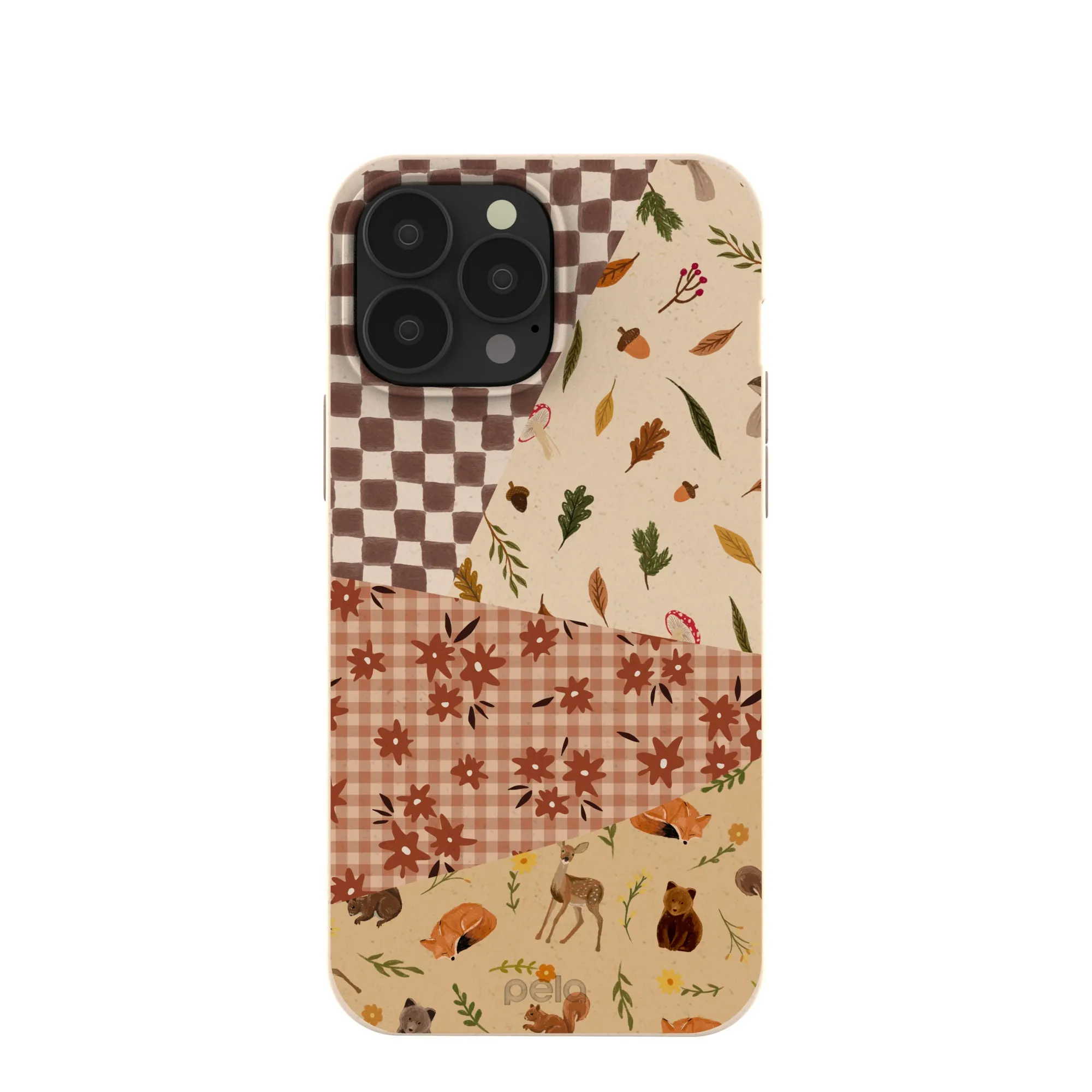 Compact Grip Seashell Autumn Quilt iPhone 13 Pro Max Case