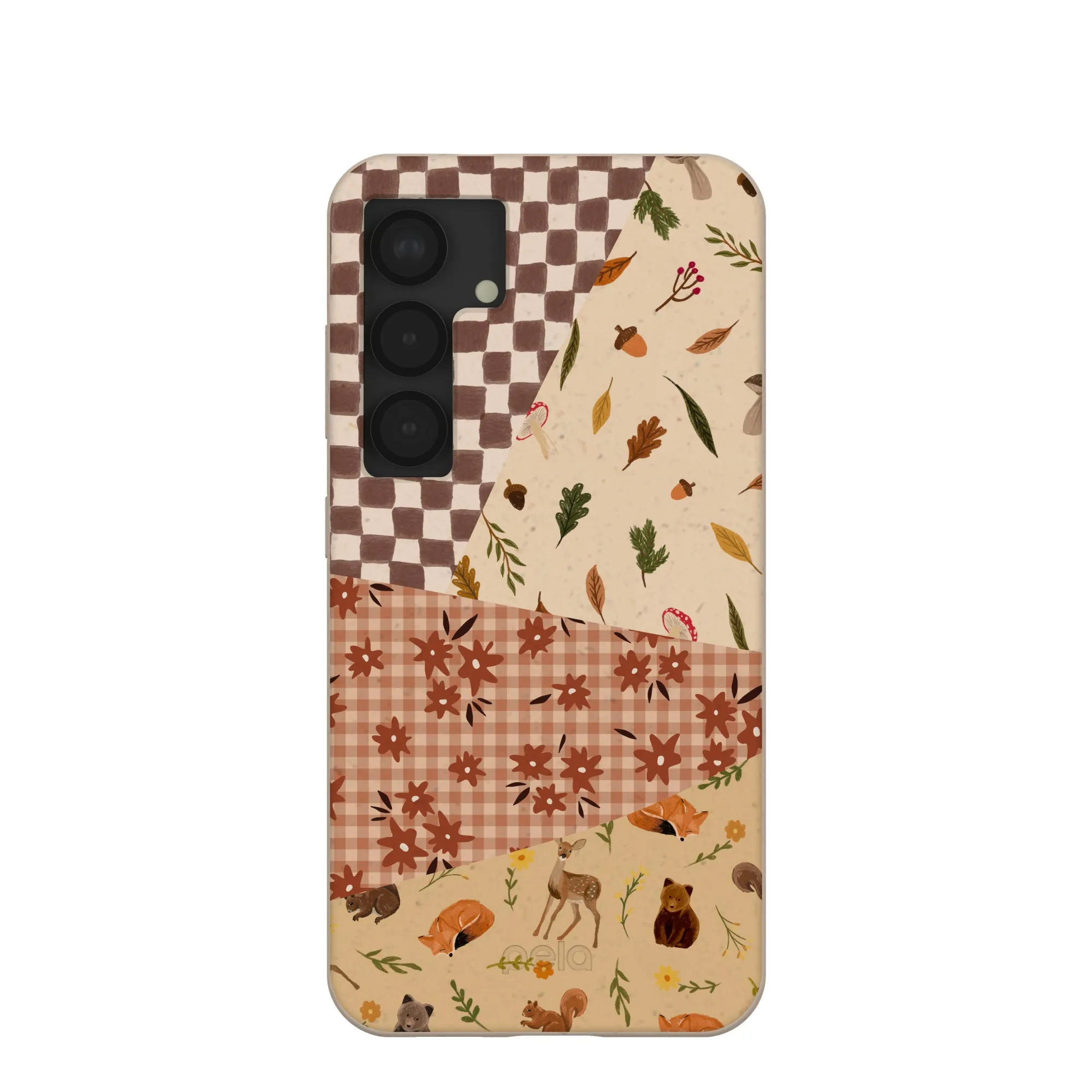 Seashell Autumn Quilt Samsung Galaxy S25 Case Comfort Shield