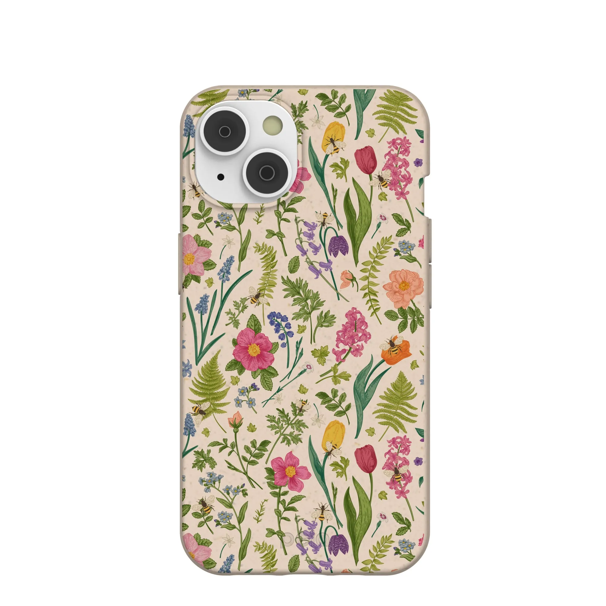 Recyclable Material Seashell Bee Meadow iPhone 14/16e Case