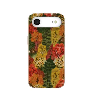 Colorful Accent Soft Silicone Seashell Cabins in the Woods iPhone Air Case