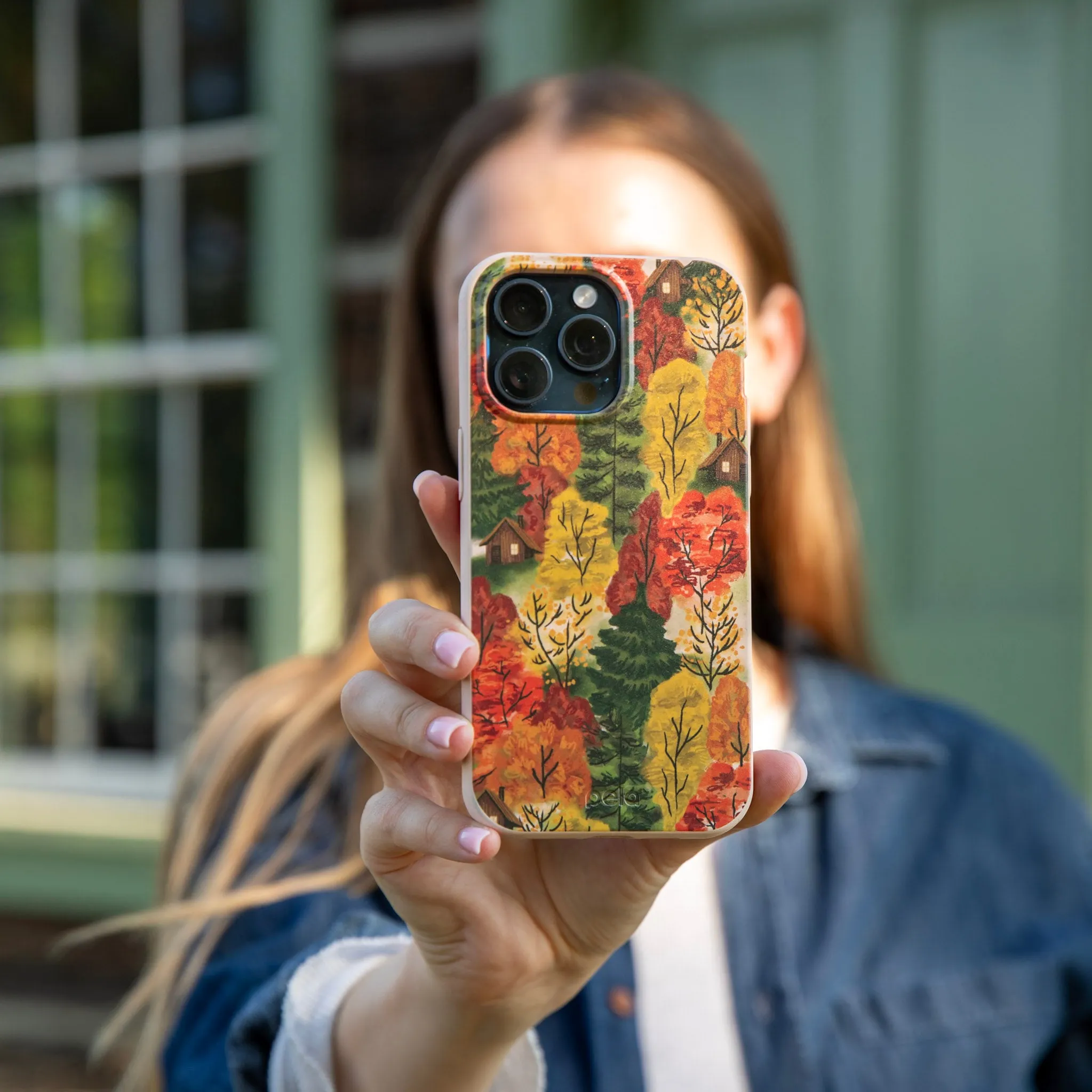 Seashell Cabins in the Woods iPhone Air Case Work Essentials Flexible Layer Design