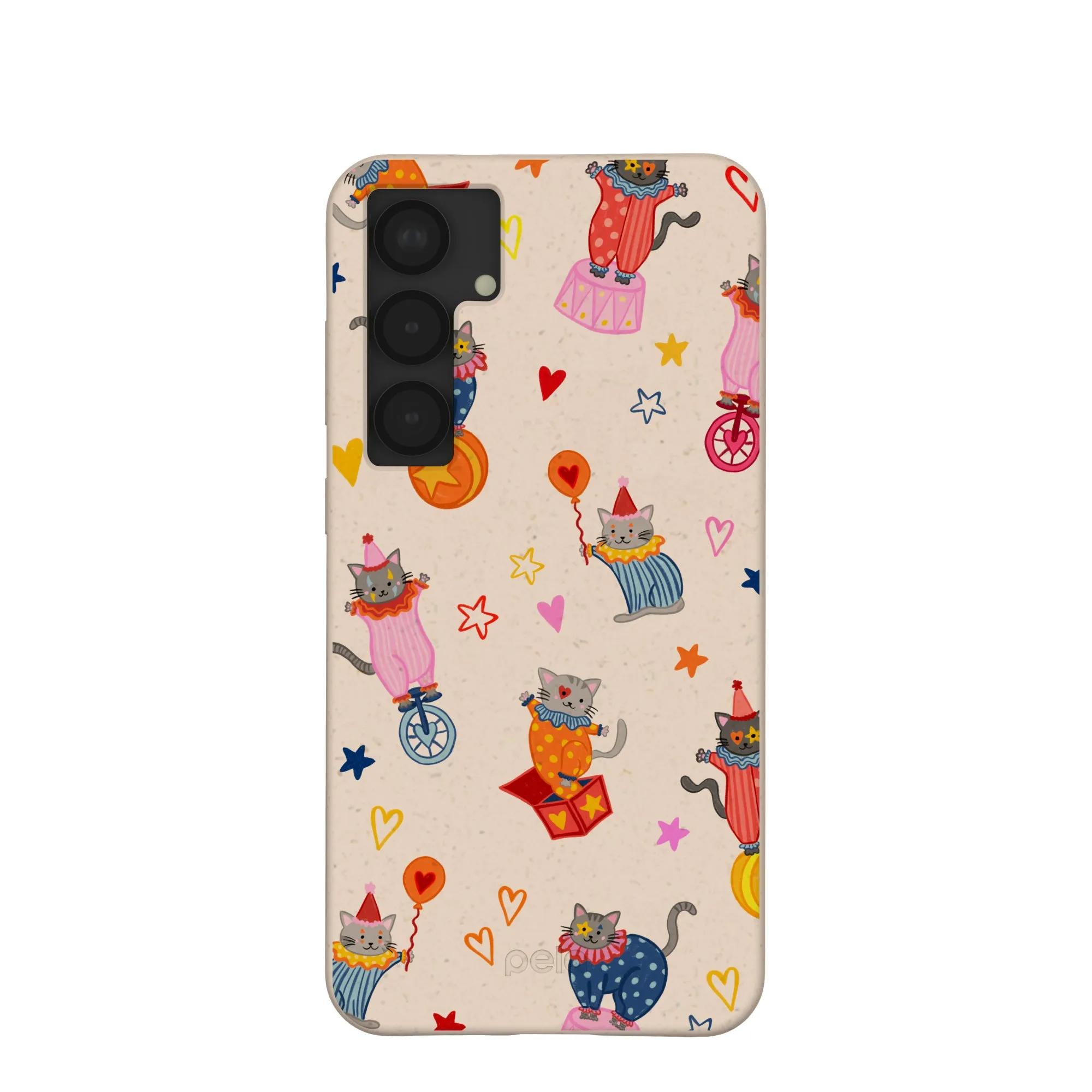 Smooth Edges Seashell Cat Clowns Samsung Galaxy S25 (Plus) Case