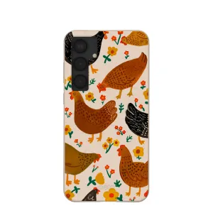 Seashell Chicken Garden Samsung Galaxy S25 (Plus) Case anti dust Creative Artwork