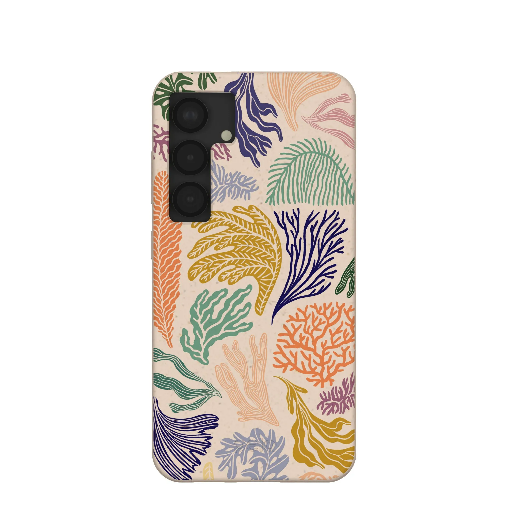 Seashell Coral Dreams Samsung Galaxy S25 Case Raised Edges Premium Detail Finish