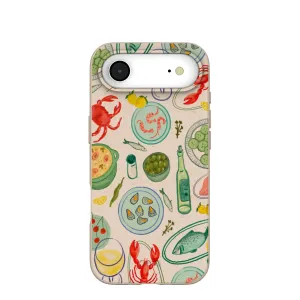 Modern Design Texture Seashell Dock and Dine iPhone Air Case