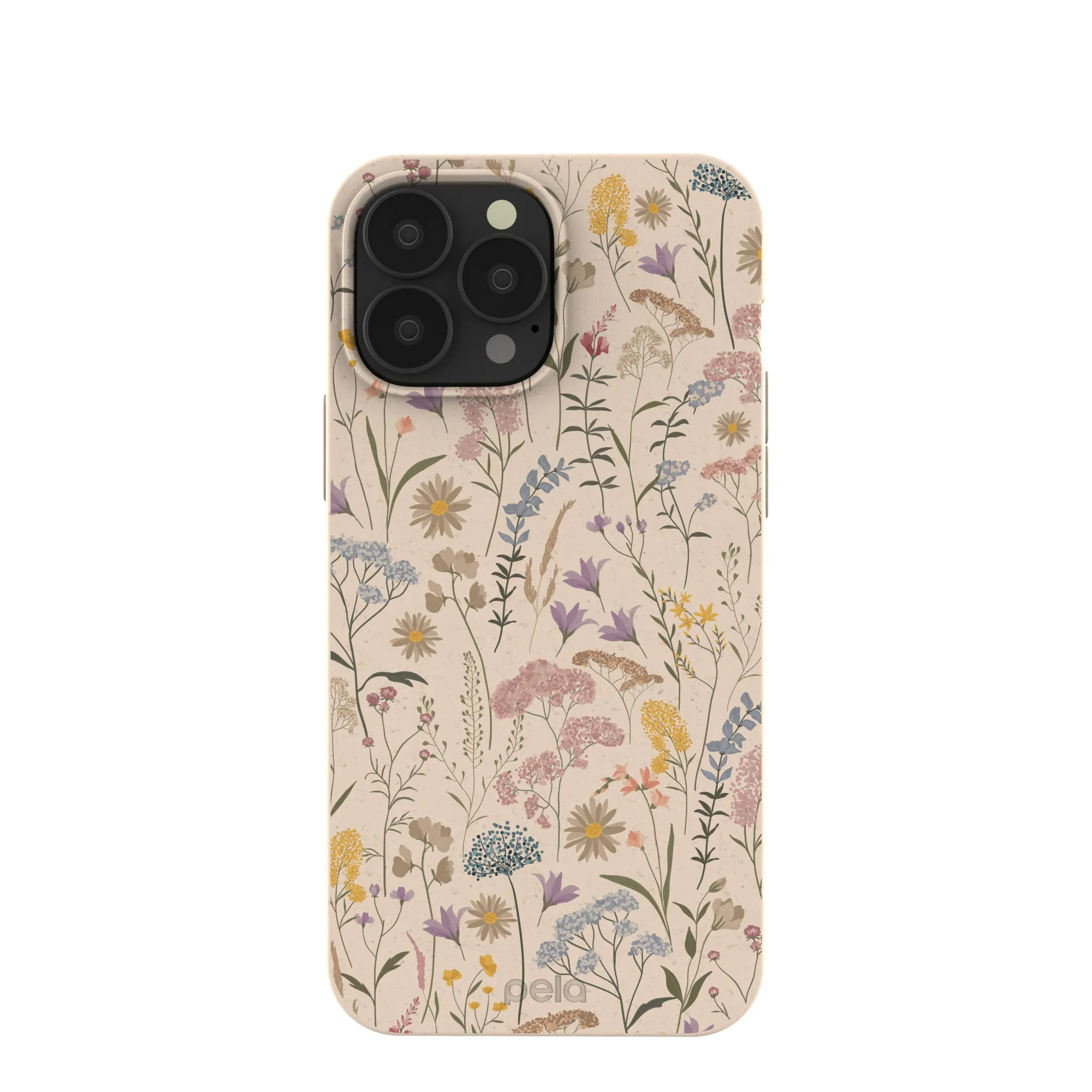 Protective Build Texture Seashell Dusty Petals iPhone 13 Pro Max Case
