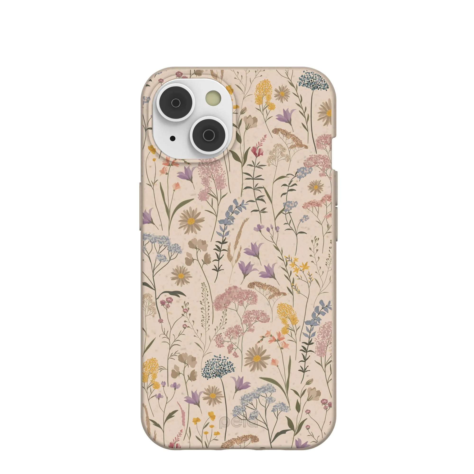 Comfort grip design Seashell Dusty Petals iPhone 14/16e Case