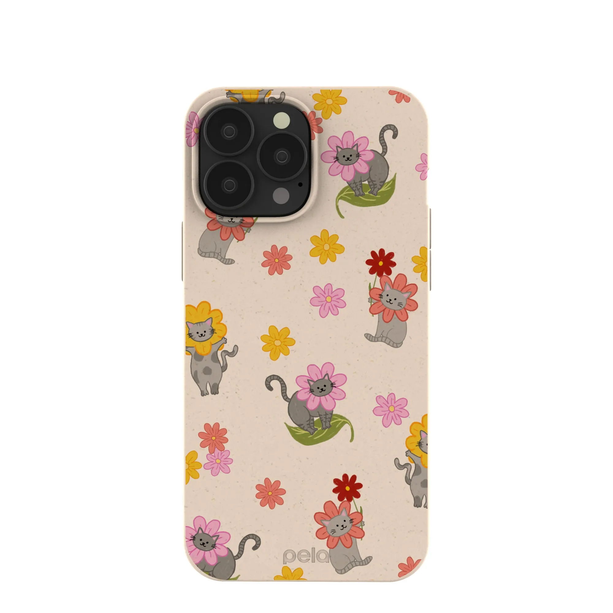 Classic Finish Wireless Compatible Seashell Flower Cats iPhone 13 Pro Max Case