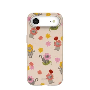 Unique Texture Seashell Flower Cats iPhone Air Case