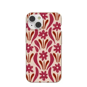 Seashell Flower Stack iPhone 14/16e Case Protective Pattern Texture Sleek Surface