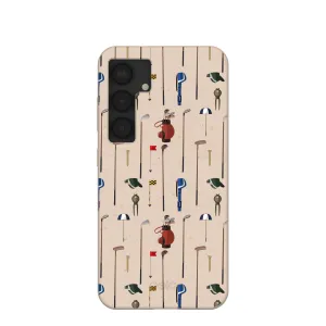Color Pattern Seashell Golf Time Samsung Galaxy S25 Case
