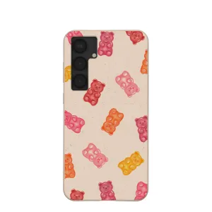 Smooth Look Texture Seashell Gummy Bears Samsung Galaxy S25 (Plus) Case