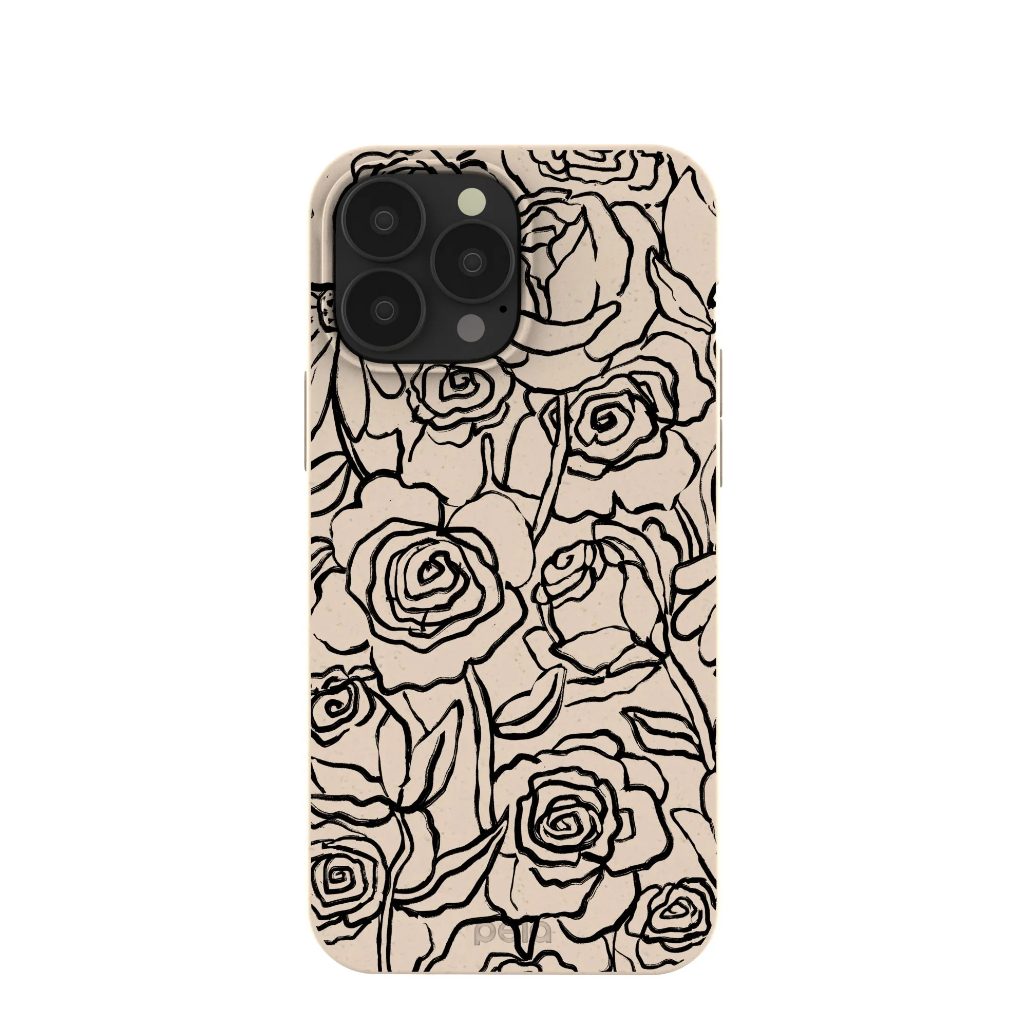 Luxury Accent Seashell Inked Blooms iPhone 13 Pro Max Case