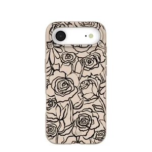 Soft edges Durable Texture Build Seashell Inked Blooms iPhone Air Case