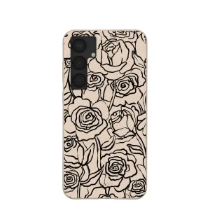 Seashell Inked Blooms Samsung Galaxy S25 (Plus) Case Enhanced Comfort Edge Reinforced