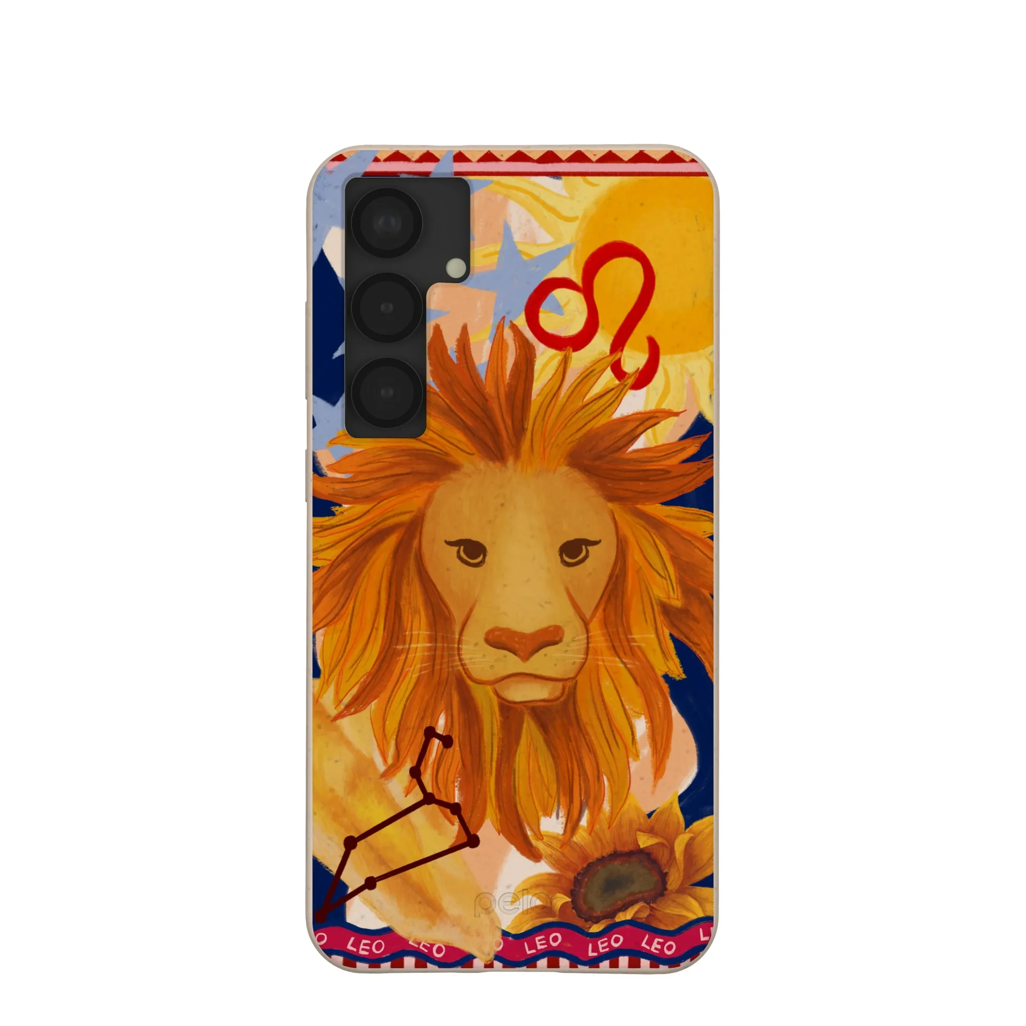 Seashell Leo Lion Samsung Galaxy S25 (Plus) Case Light Structure