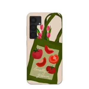 Seashell Market Tote Samsung Galaxy S25 Case Modern Pattern Style Recyclable Material