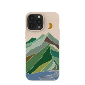 Tough Exterior Seashell Mountain Sketch iPhone 13 Pro Max Case