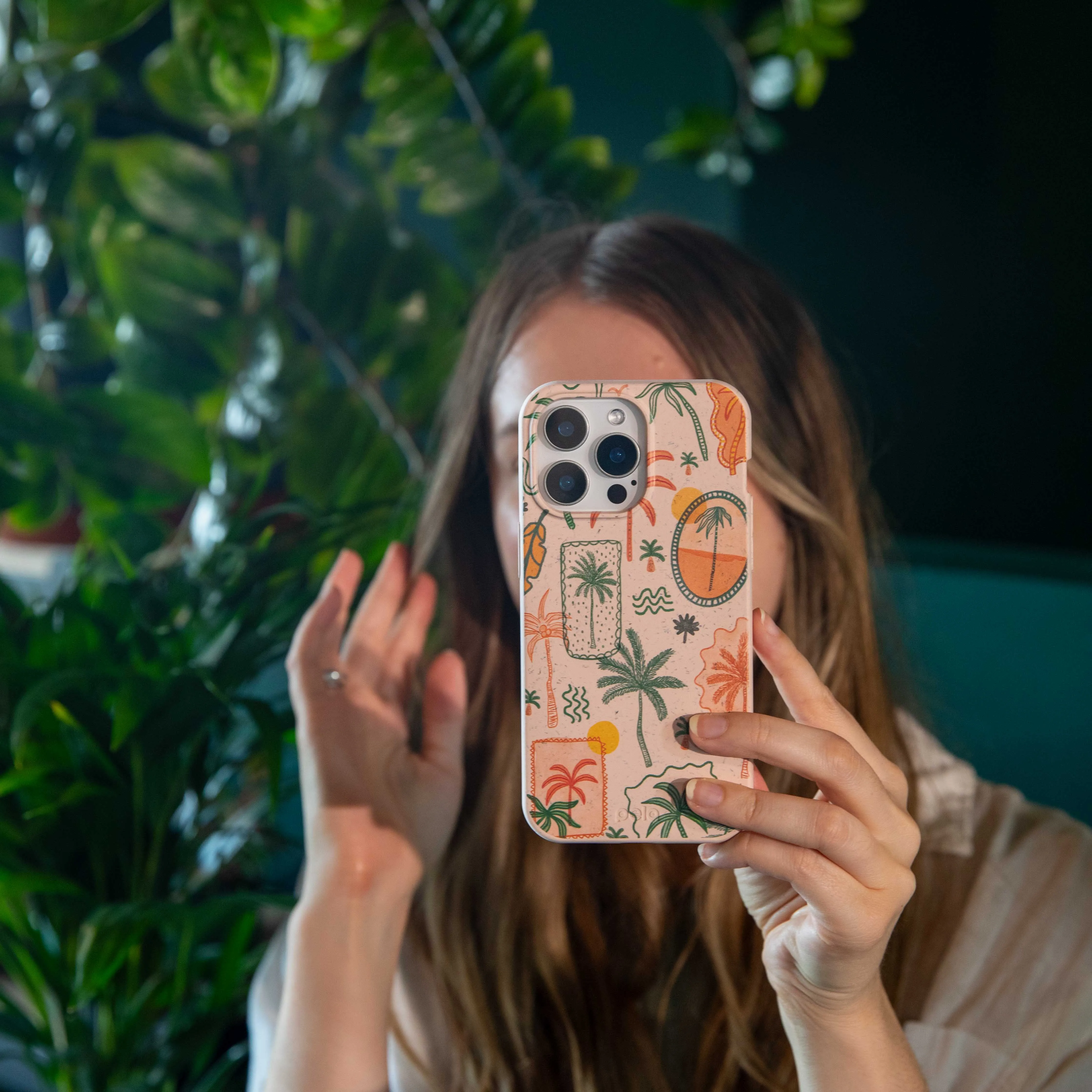 Minimal Texture Flexible Build Form Seashell Palmography iPhone Air Case