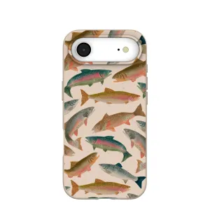 Rugged Texture Design Daily Carry Seashell Rainbow Trout iPhone Air Case