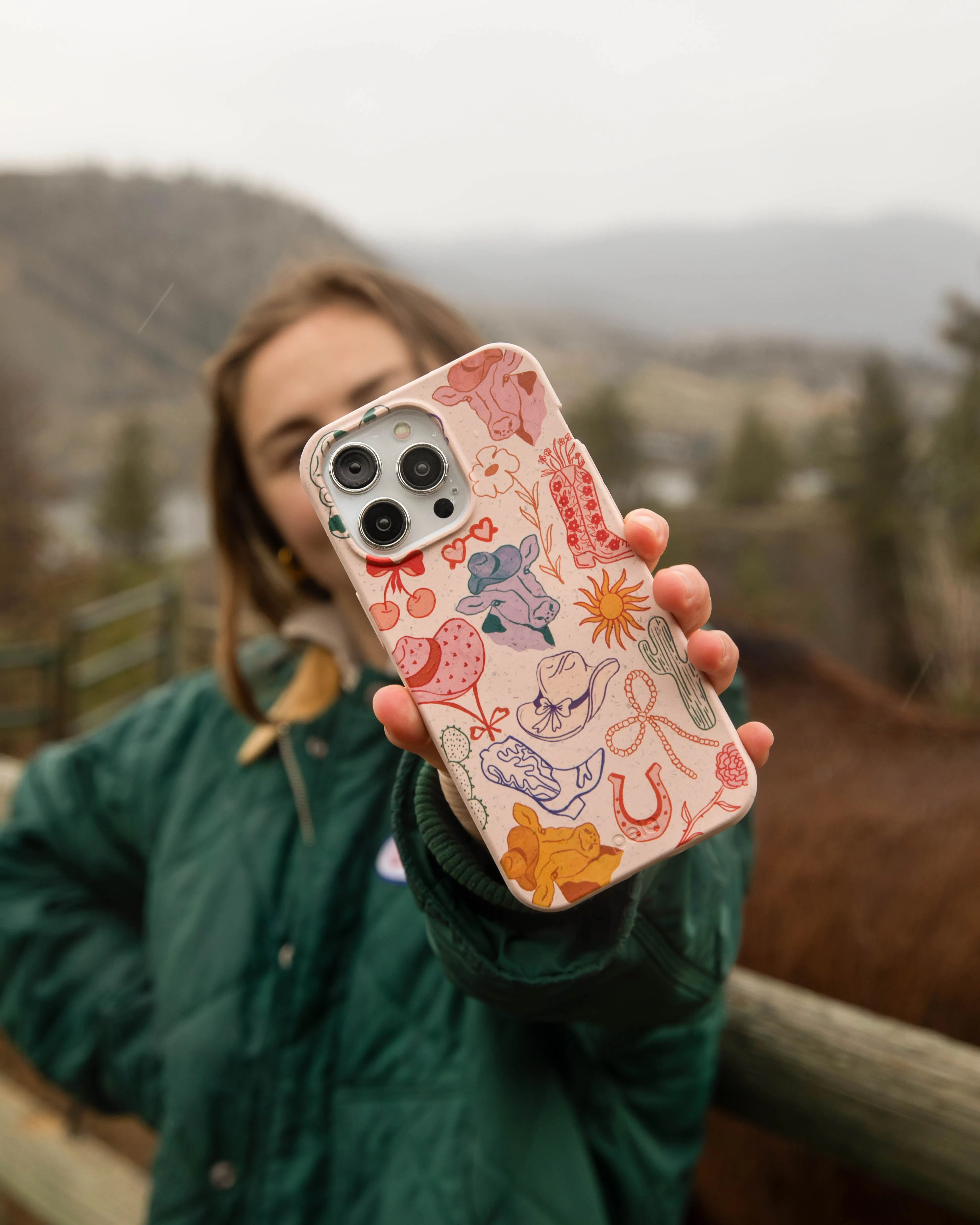 Vivid Pattern Seashell Retro Rodeo iPhone Air Case
