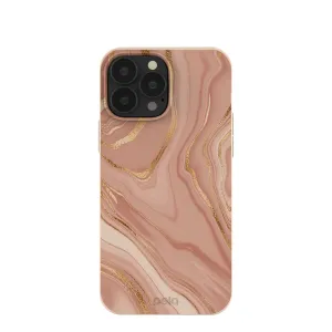 Luxury Appeal Smooth Feel Surface Seashell Rose Gold iPhone 13 Pro Max Case