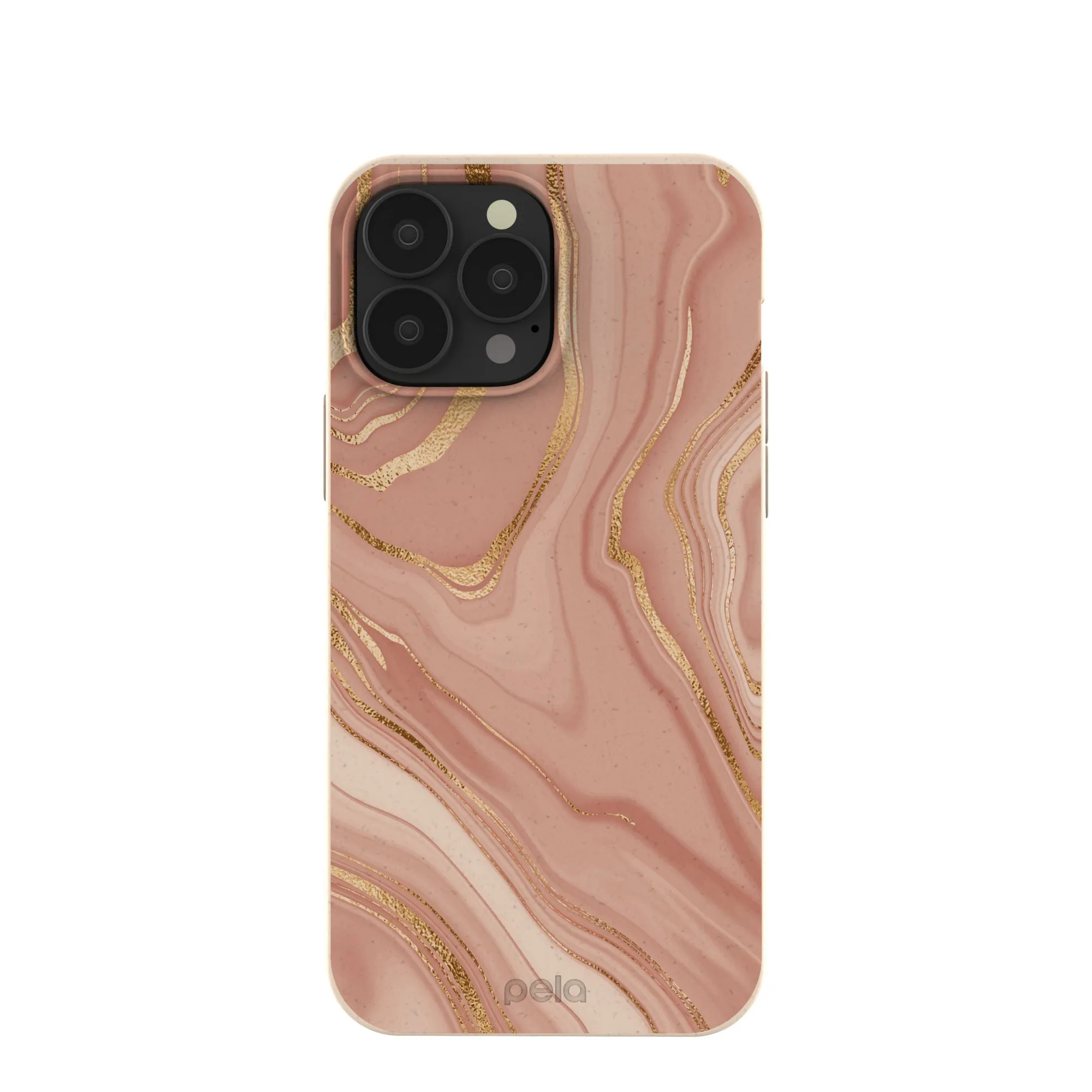 Luxury Appeal Smooth Feel Surface Seashell Rose Gold iPhone 13 Pro Max Case