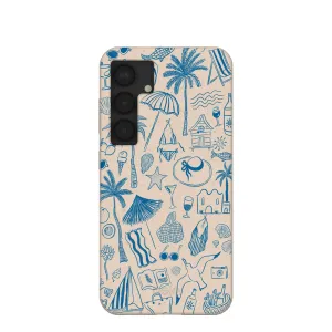 Lightweight accessory Seashell Salted Ink Samsung Galaxy S25 Case