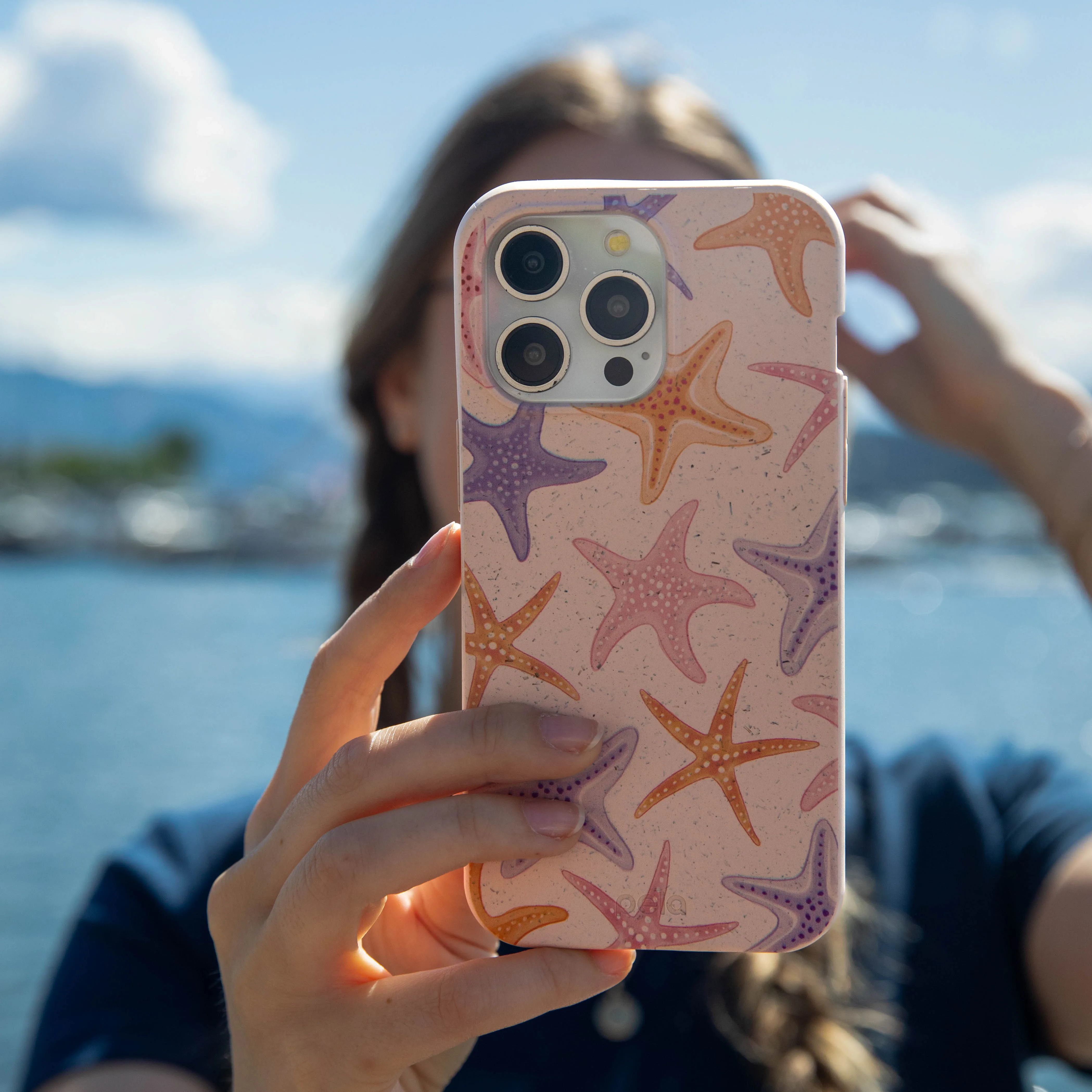 Tough Grip Luxury Surface Seashell Starfish Parade iPhone Air Case