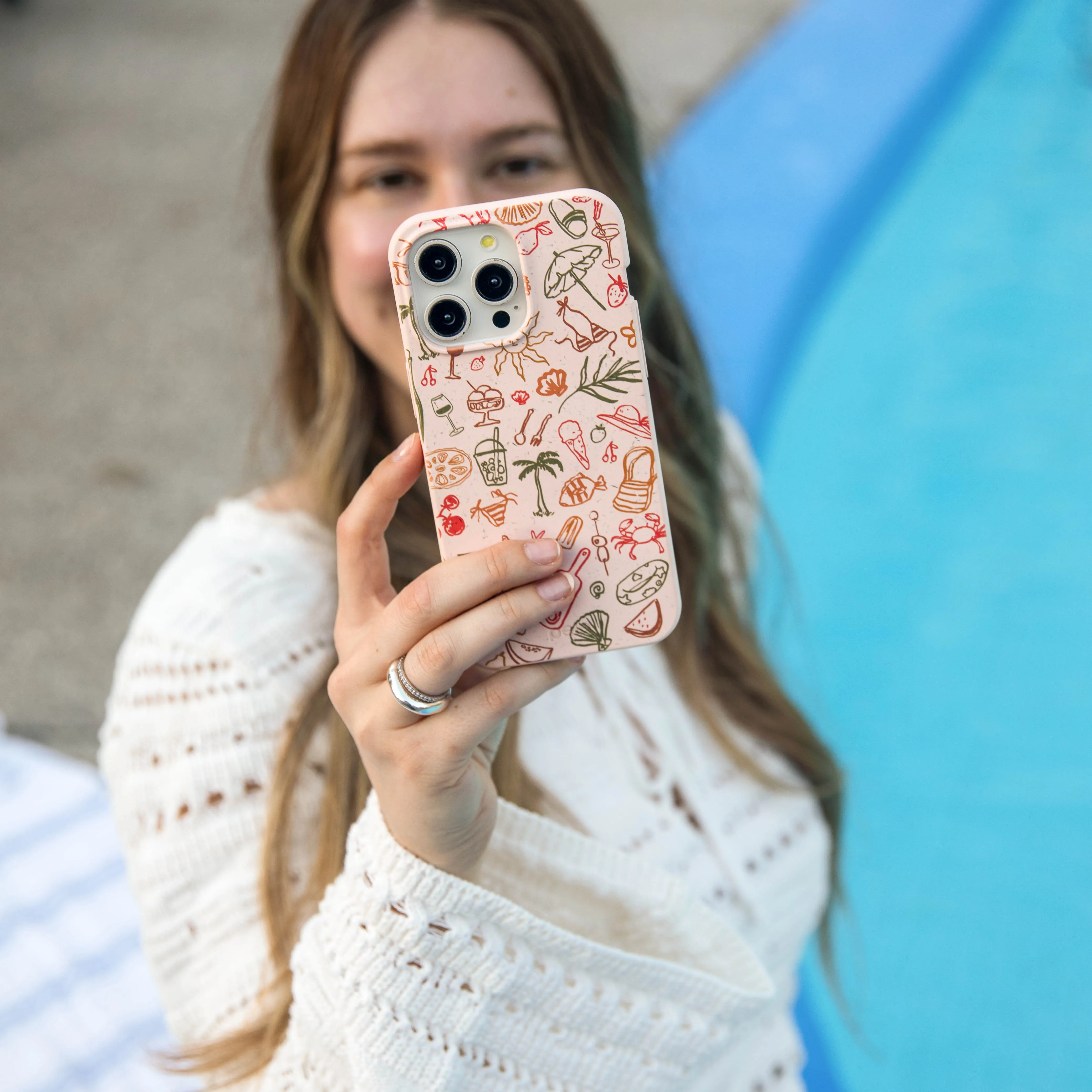 Seashell Sunkissed iPhone Air Case Fashion Design Clear Pattern