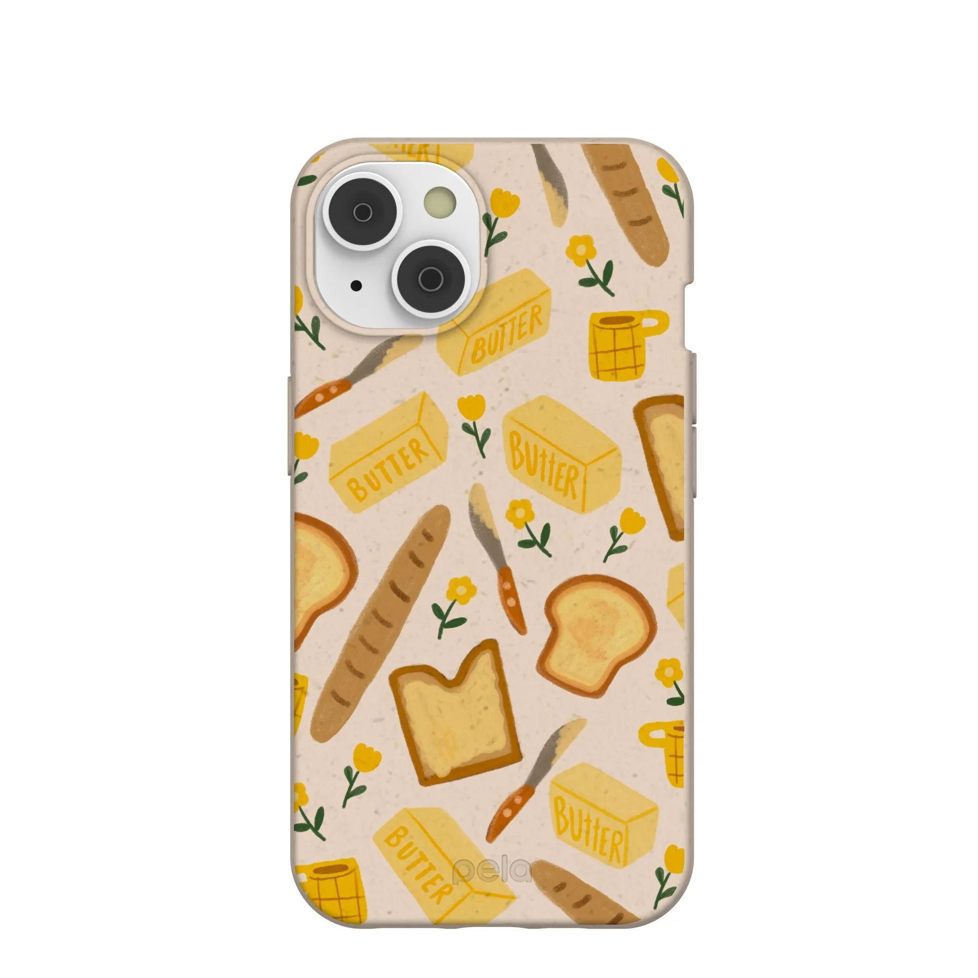 Dual Layer Seashell Toast Garden iPhone 14/16e Case
