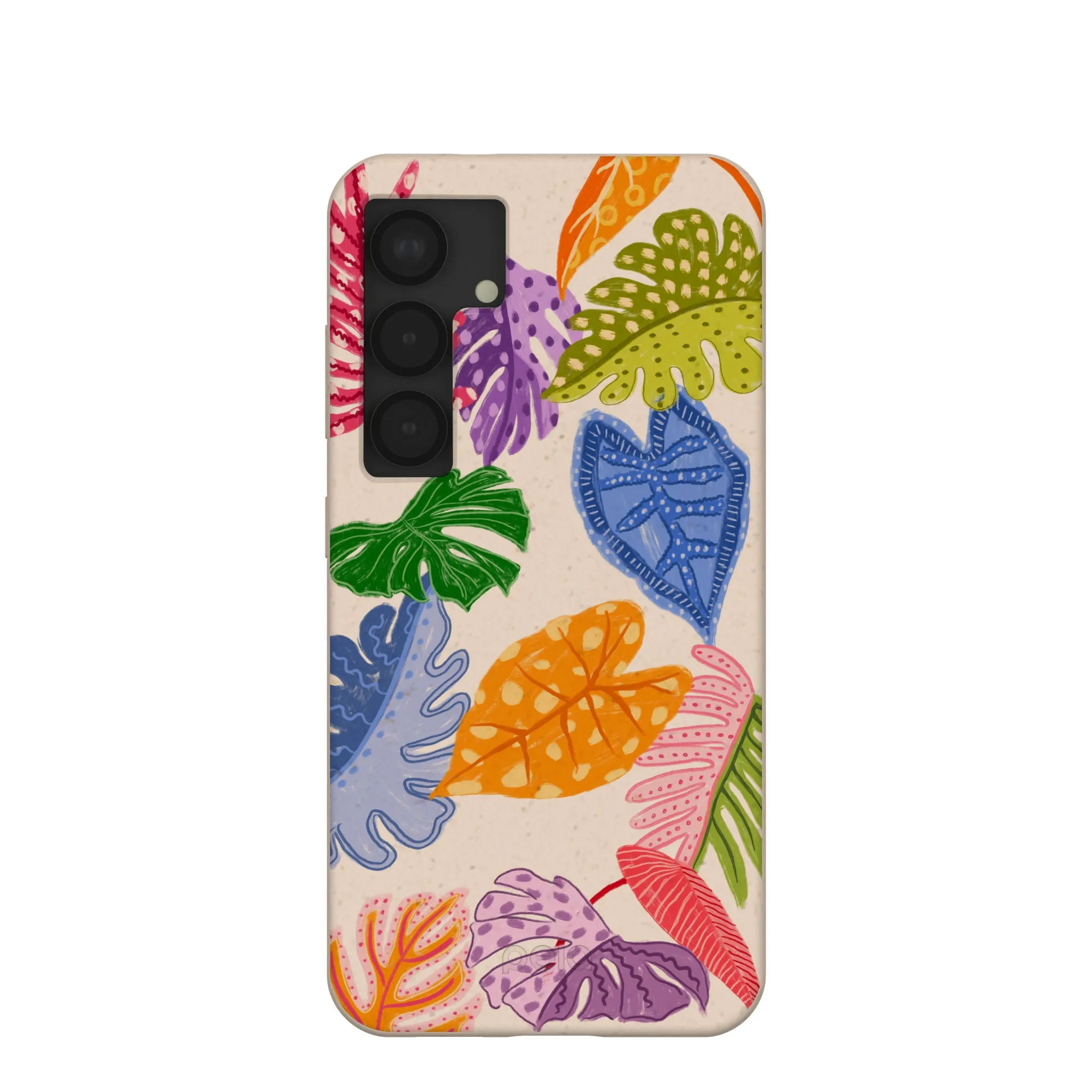 Seashell Tropical Cheer Samsung Galaxy S25 Case Rugged Texture