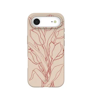 Soft Surface Layer Seashell Tulip Bouquet iPhone Air Case