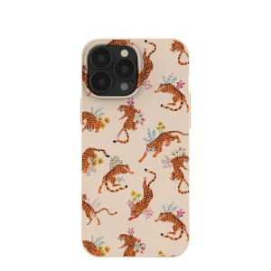 Seashell Whimsical Tigers iPhone 13 Pro Max Case Premium Surface Finish