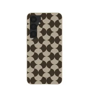 Modern Design Texture Wireless Charging Compatible London Fog Graphic Groove Samsung Galaxy S25 (Plus) Case