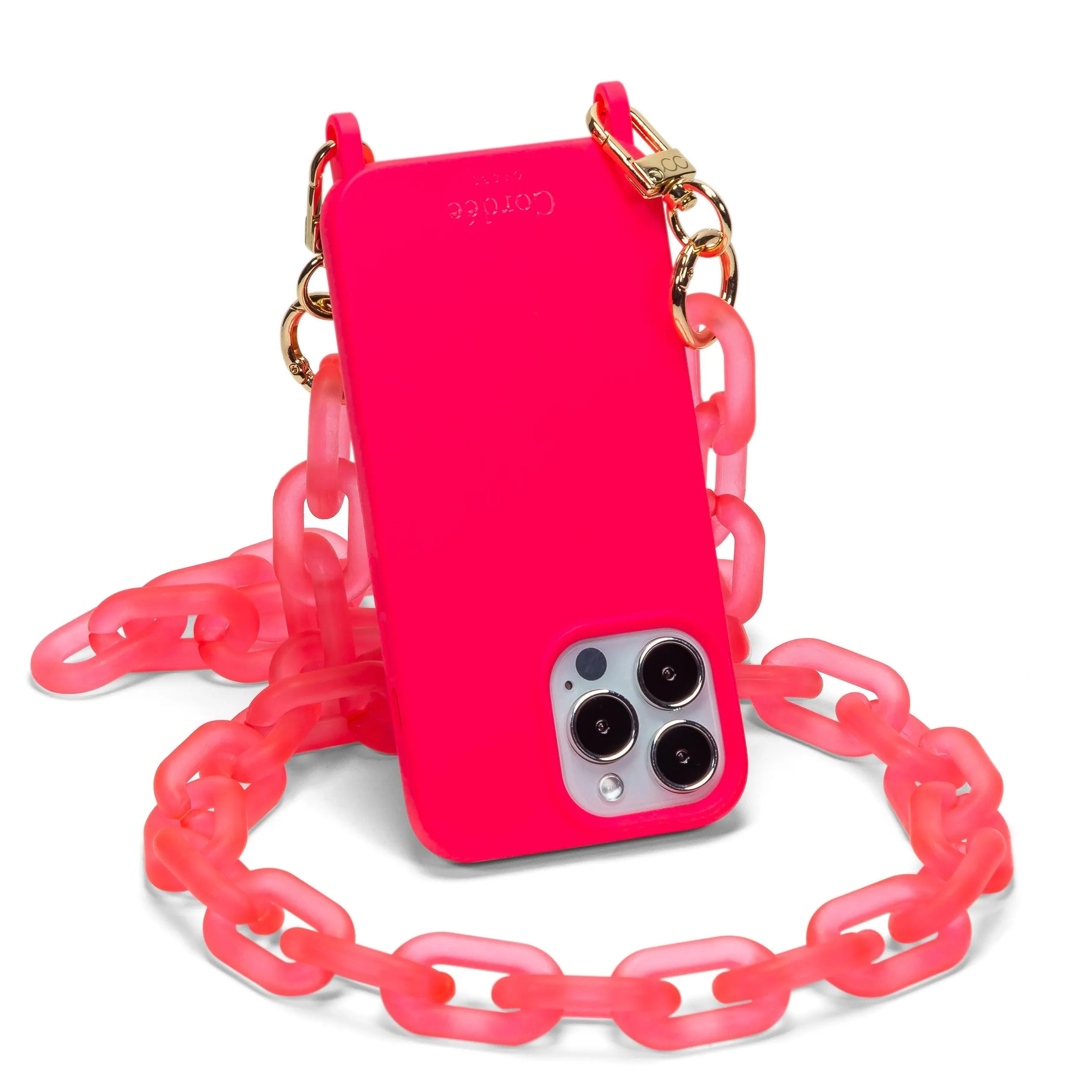 Icy Phone Chain Neon Pink OnePlus Soft Weave