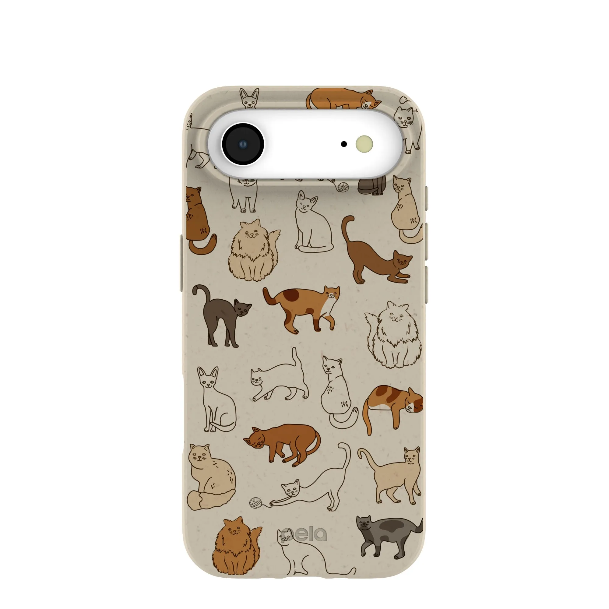 Matte Texture Finish Modern Function London Fog Kitty Cats iPhone Air Case