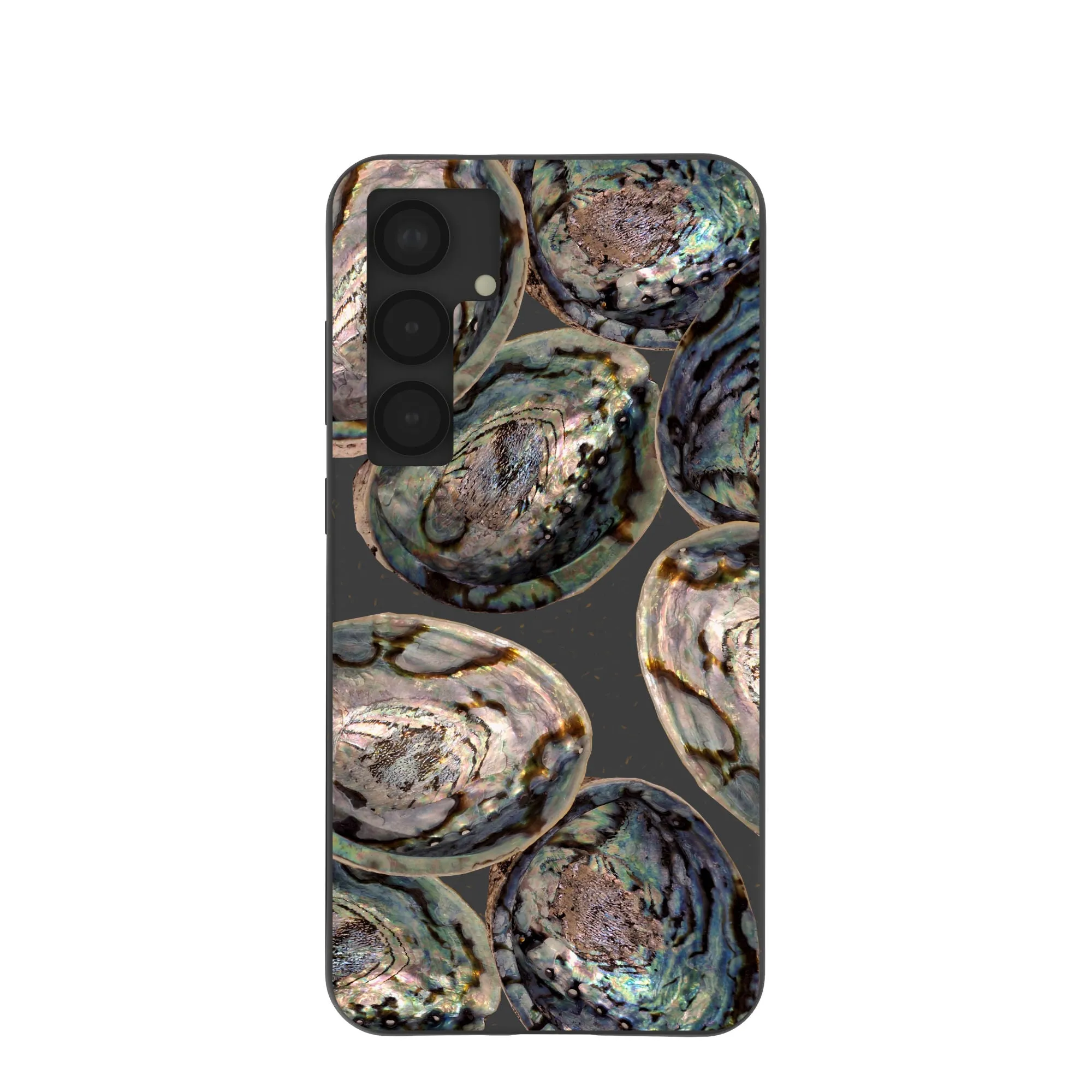 Black Abalone Shells Samsung Galaxy S25 (Plus) Case Soft Edging