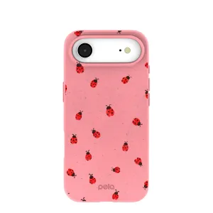 Bubblegum Pink Rosy Ladybug iPhone Air Case Matte Touch Durable Surface