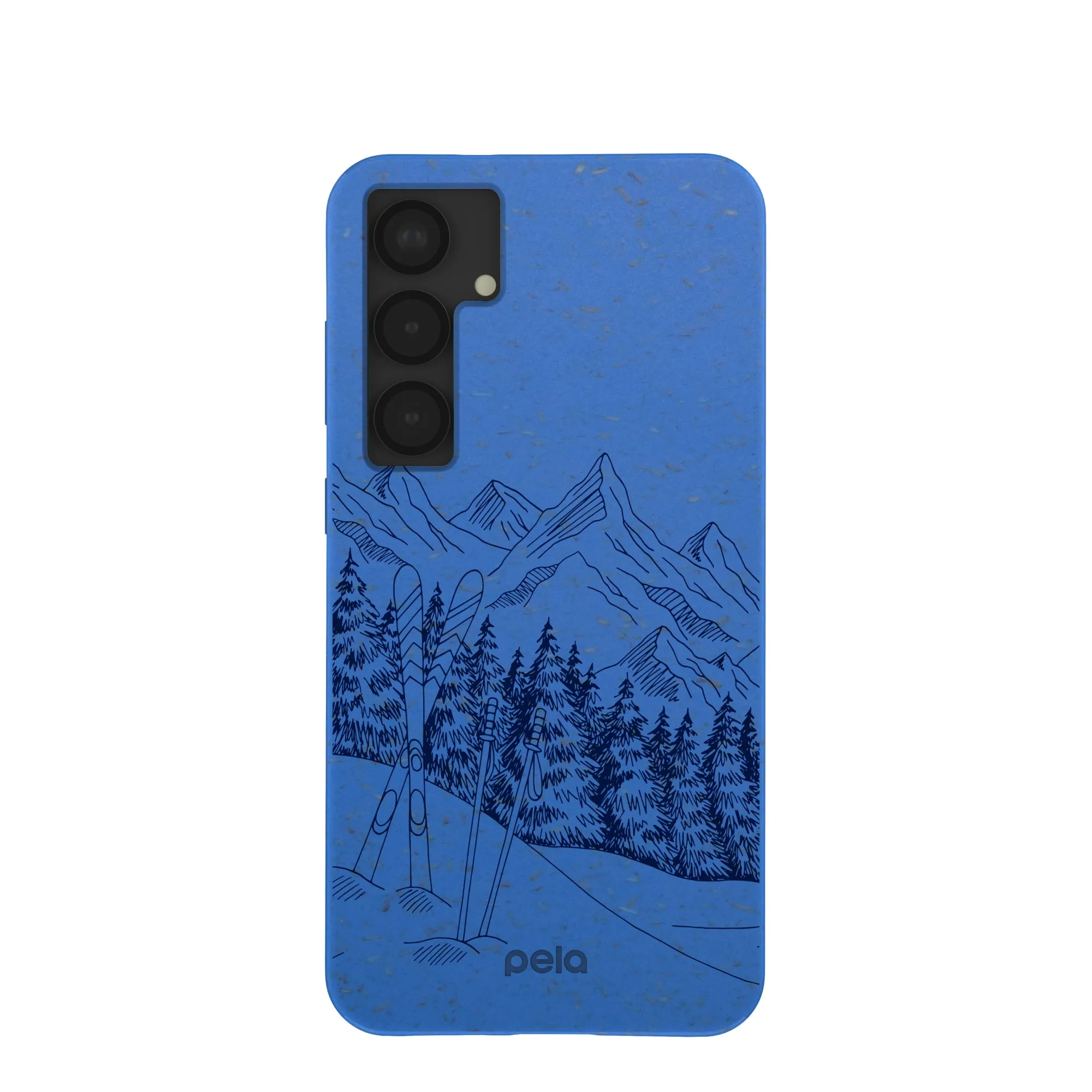 Electric Blue Backcountry Ski Samsung Galaxy S25 (Plus) Case Soft Protection