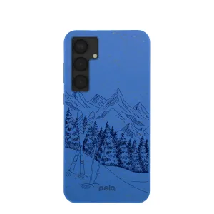 Electric Blue Backcountry Ski Samsung Galaxy S25 (Plus) Case Soft Protection