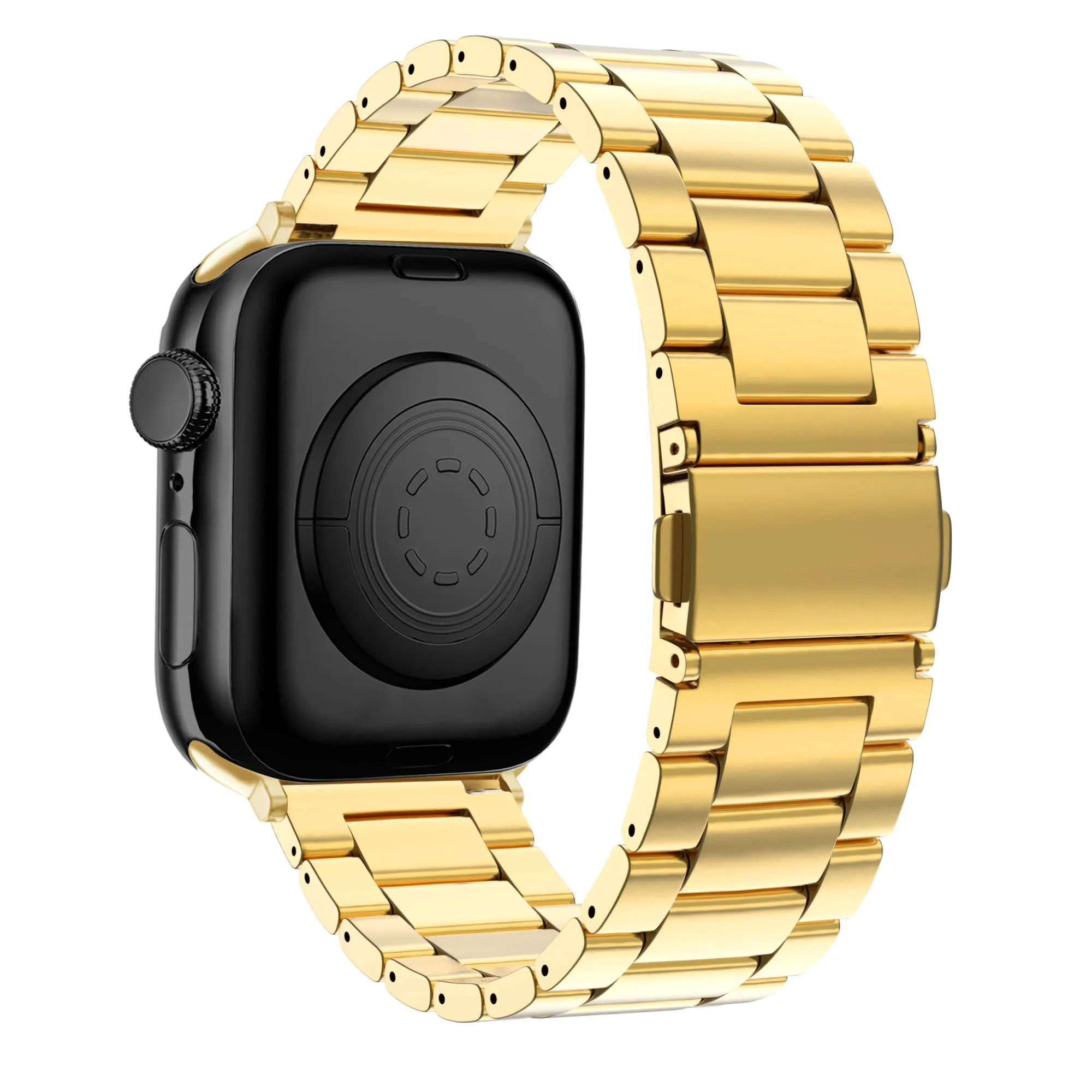 Bandz Apple Watch Steel Strap 'Classic' (Gold) Casual Performance Look