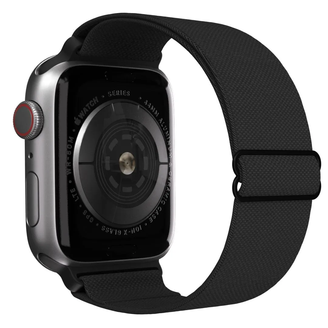 Apple Watch Elastic Strap (Black) Comfort Fashion Look