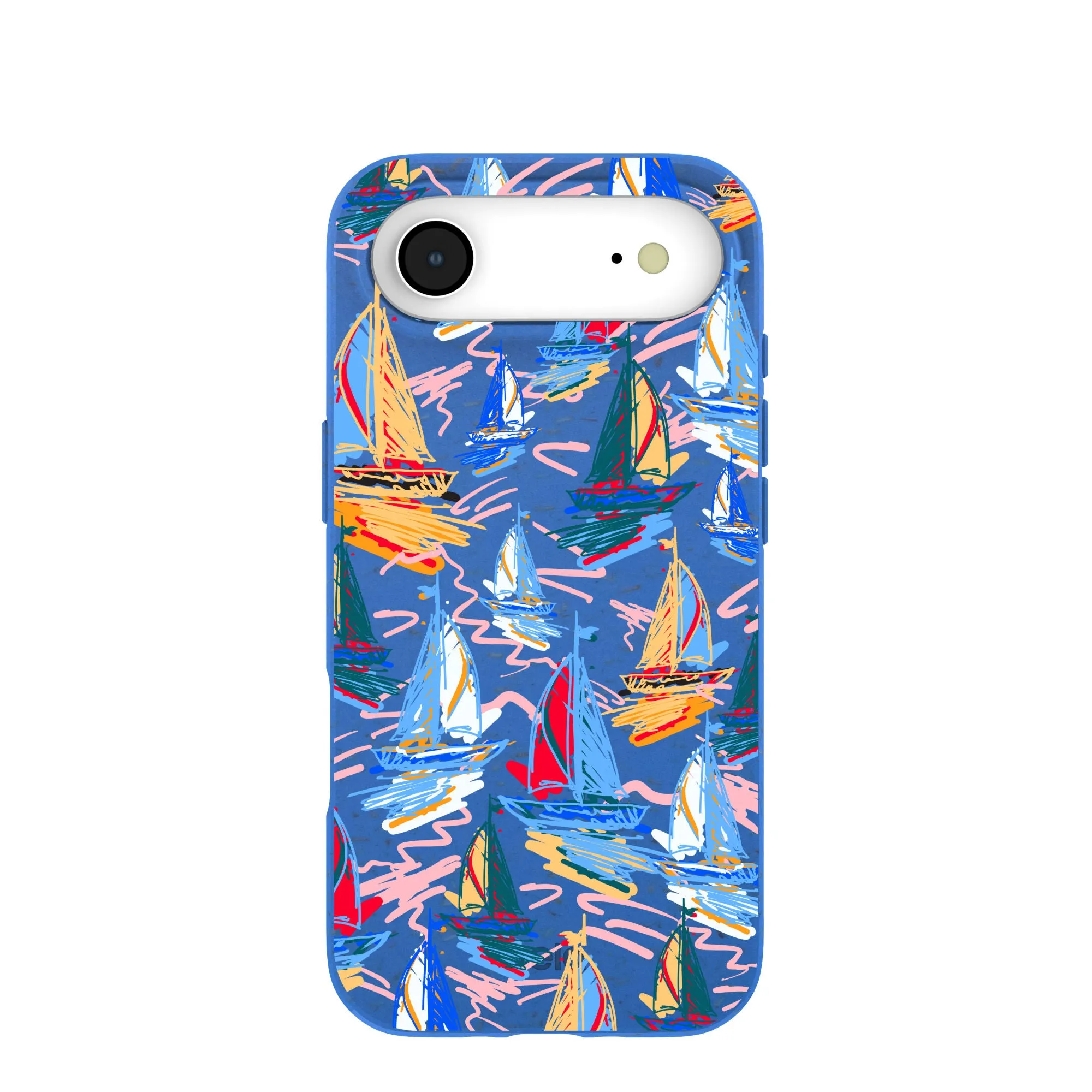 Electric Blue Dockside Dreams iPhone Air Case Smooth Touch Waterproof Design