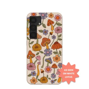 Seashell Shrooms and Blooms Samsung Galaxy S25 (Plus) Case Durable Pattern Practical Look